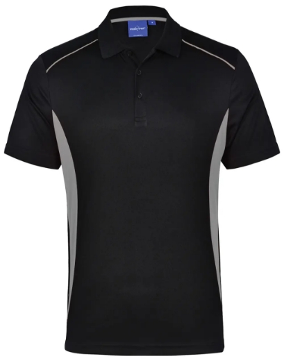 Picture of Winning Spirit, Mens Cooldry S/S Contrast Interlock Polo